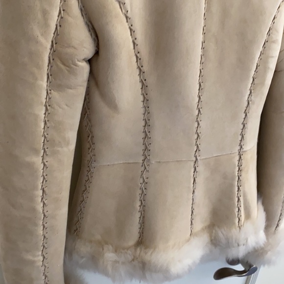 Alexander McQueen collectors fitted shearling, criss cross stitch Circa 2005 - Picture 16 of 16